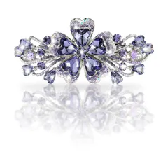 【人気商品】結婚式 バンスクリップ ヘアピン 髪留め ヘアクリップ 髪飾り バナナクリップ ヘアアクセサリー リボン パール (バタフライ) バレッタ