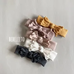 新作リブベビーヘアバンド