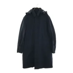 ユナイテッドアローズ キルティングライナー付 ステンカラーコート L ネイビー UNITED ARROWS メンズ 古着 【240201】