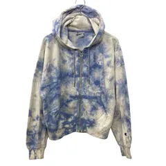Champion ジップアップ 無地 スウェット パーカー S マルチカラー タイダイ チャンピオン 裏起毛 古着卸 アメリカ仕入 a709-5215