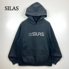 SILAS 00s EC archive faded LOGO sweat hoodie XL サイラス ロゴパーカー 初期 EC製 定番 アーカイブ イギリス リバース 希少サイズのサムネイル