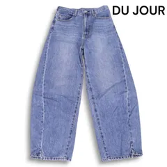 今期! 25SS★ DU JOUR デュジュール 【BARREL BAGGY】 USED加工 バレル バギー デニム パンツ ジーンズ Sz.36 レディース