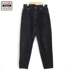 90s USA製 vintage Levi's 17550-0260 ブラック デニムパンツ レディース Mサイズ相当