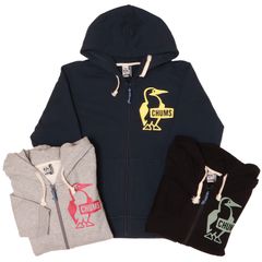 CHUMS チャムス CH00-1420 Sサイズ Mサイズブービーロゴジップパーカー パーカー ジップパーカー スウェット 裏起毛