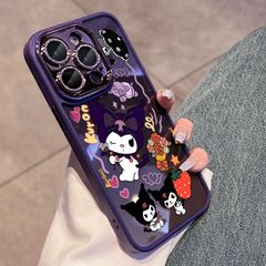 [新作] クロミちゃんiPhoneケース　レンズ保護　いちご柄　各サイズ