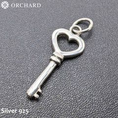 シルバー925 ハートキー ペンダント メンズ レディース 高級ジュエリー シンプルデザイン