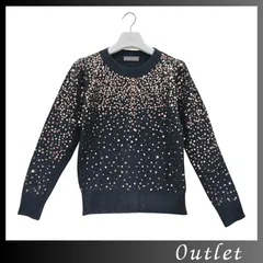 CAWAII　FRENCH PAVÉ　トップス　ブラック　ニット　スパンコール