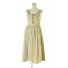 【Fi.n.t】37AE04f004 フロントレースアップチュールドッキングジャンパースカートノースリーブワンピース