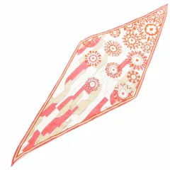 美品　EMILIO PUCCI　エミリオ・プッチ　スカーフ　エレガント　花柄　赤 EMILIO PUCCI【エミリオ・プッチ】ストール・マフラーeep17w003