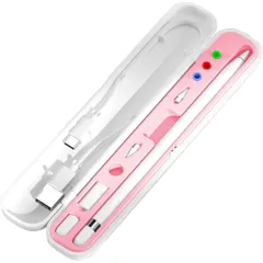 【新着商品】Apple ペンシルケース Pencil第1世代/Apple Pencil第2世代ケースホルダー、ペンアクセサリーストレージケースボックスカバーデザイン YINVA Apple iPadペンシルアクセサリーのヒント(ピンク)