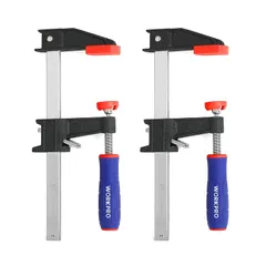 【特価】WORKPRO クランプ Fクランプ 最大締付力272kg 口開き150mm DIY工具 木工 接着 強力 固定 溶接 作業 切削 締付 F型 2個セット