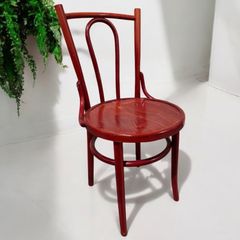 【1脚限定!!】SALE SELECTION NORM オランダ製 木製 ダイニングチェア レッド 一人掛け スタッキングチェア 椅子 チェア アンティーク