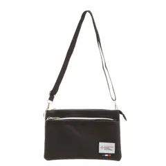 ☆ ブラック ☆ ショルダーバッグ スマホポーチ サコッシュ ショルダーバッグ メンズ レディース ポリエステルキャンバス 斜めがけ 斜め掛け 軽い 軽量 小さめ コンパクト シンプル 無地 スマート カジュアル サコッシュバッグ ミニショルダー 3ルーム収納