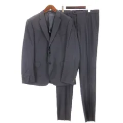 エンポリオアルマーニ EMPORIO ARMANI タグ付き 未仕立て品 セットアップ スーツ M LINE テーラード ジャケット 2B センタープレス パンツ ネイビー 52