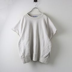 極美品　マディソンブルー 鹿の子 半袖カットソー スウェット　01　ホワイト 極美品 マディソンブルー 鹿の子 半袖カットソー スウェット 01