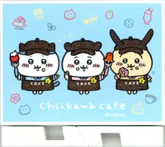 【中古】雑貨 ちいかわ＆ハチワレ＆ウサギ(ブルー) 「ちいかわカフェ in THE GUEST cafe＆diner ランダムミニキャンパスアート」