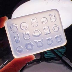 シリコンモールド　ミニたまごっち　ゲーム機　シェイカー　ネイル　レジン　うさ耳