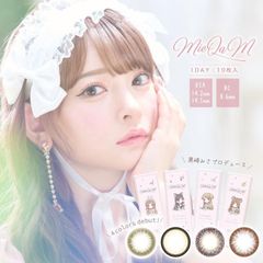 (正規取扱SHOP) カラコン ミキュアム ワンデー 1箱10枚 1日使い捨て MieQaM 1day かわいい 小動物系 ちゅるん ナチュラル ドーリー ふんわり カラーコンタクト 度なし ±0.00