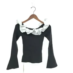 Lily Brown リリーブラウン ボリュームフリルニットトップス サイズ:F リブ 24AW/LWNT245053   グレー レディース / 240001167487