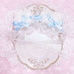 赤］にじぱぺっと ぬい服 ぬい帽子 ネコ耳 ヘッドドレス 10cm