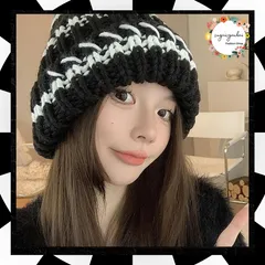 ニット帽 レディース 防寒 帽子 韓国 秋冬 配色 ニットキャップ 折り畳み カジュアル あったかい 暖かい 厚手 ニット ぼうし おしゃれ ファッショ小物 アウトドア 旅行 寒さ対策 小顔 新作 ケーブル編み 冬のスタイリング 99JGDZ-001