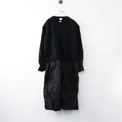 2022年 アーバンリサーチドアーズ URBAN RESEARCH DOORS ニットベストドッキングワンピース M/ブラック ロング【2400014276831】