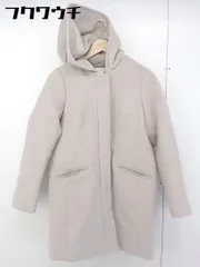 ◇ RAY CASSIN レイカズン 長袖 ノーカラー ジップアップ コート サイズ2 ベージュ レディース  【中古】 【1201170004358】