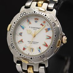 稼働・精度確認済】ELGIN エルジン メンズ腕時計 FK-367-A コンビ 