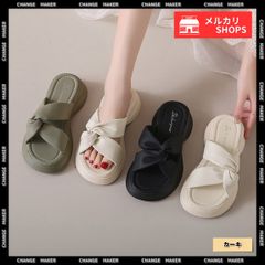 厚底サンダル ミュールサンダル 美脚 夏 カーキ レディース クロスベルト かかとなし おしゃれ サマーサンダル 履きやすい カジュアル オルチャン 大人可愛い 旅行 くつ 軽量 コンフォート靴 新作 ビーチサンダル 韓国ファッション 99GYXC-101