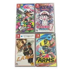 186000 現状品 Nintendo 任天堂 ニンテンドウ Nintendo Switch ソフト スプラトゥーン２ 桃鉄　ARMS など 4点まとめ売り