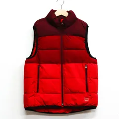 ギャップ ダウンベスト 中綿入り アウター キッズ 男の子用 Mサイズ レッド GAP 【中古】