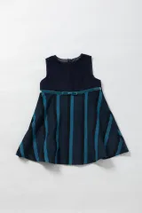 chien-chien/ストライプ切替えワンピース 子供服100 キッズ 女の子 男の子のサムネイル