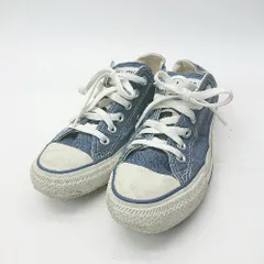 ◇ Θ CONVERSE コンバース ローカット スニーカー シューズ サイズ23.5 ブルー レディース E  【1503310001228】
