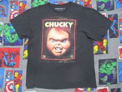 チャッキー プリントTシャツ L 黒 USA古着 ホラー映画 チャイルドプレイ