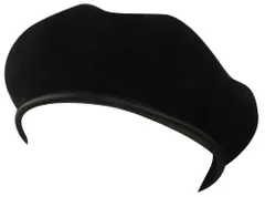 【在庫セール】ベレー帽 ＵＳ．ブラック、ウール [ミナコライフ]