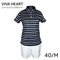 《上下セット》VIVA HEART レディース ゴルフウェア M相当 ポロシャツ＋ショートパンツ