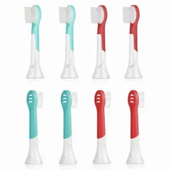 互換品 子供用 フィリップス用と互換性のある 互換替えブラシ 電動歯ブラシ 互換歯ブラシ 互換替えブラシ HX3 HX6 HX9 シリーズ対応 YH733 子供用 互換替えブラシ 8本セットのサムネイル