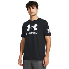 【送料無料】 アンダーアーマー メンズ シャツ トップス Freedom Logo T-Shirt Black/White