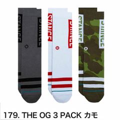 STANCE スタンスソックス STANCE socks OG カモフラージュ 3足 無地 シンプル 靴下 メンズ レディース 定番 ブランド おしゃれ スポーツ プレゼント ギフト 女性 彼氏 男性 大人