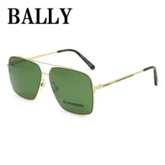 バリー BALLY BY0081-D 28N 62 サングラス アジアンフィット UVカット 紫外線カット ノーズパッド 鼻あて メンズ グリーン ゴールドのサムネイル