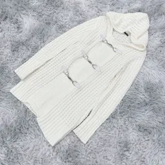 【SKY BOMBER】スカイ ボンバー ダッフル コーディガン ニット (M)  ガーリー  フェミニン  レディース  白系  ホワイト【送料無料】