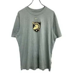 NIKE 半袖 プリント Tシャツ Mサイズ ナイキ ドライフイット スポーツ グレー 古着卸 アメリカ仕入 t2407-4387