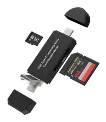アイフォンMicroSDカードリーダーUSBCマイクロSDライトニングPCType-C変換アダプター(4in1)アップルLightningAndroidMicro