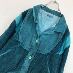 古着女子　レトロ デザインブルゾン コーデュロイ