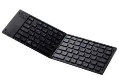 【中古】Windows8.1 エレコム 折り畳み式 Bluetoothキーボード (ブラック) [TK-FLP01BK]