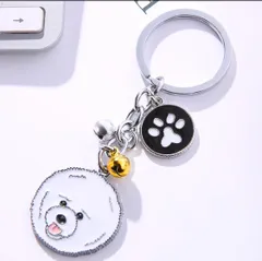 ビションフリーゼ トイプードル キーホルダー 犬 チャーム キーリング 雑貨