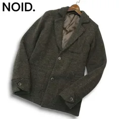 NOID. ノーアイディー 秋冬 ウール混★ ニット アンコン テーラード ジャケット Sz.1　メンズ
