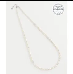 529新品23区パヴェボールパール ロングネックレス￥14850日本製