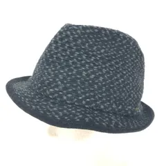 grace グレース 中折ハット  ベルトデザイン/アクリル    グレー メンズ / 240001167862