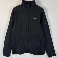 古着 パタゴニア patagonia ハーフジップフリースジャケット ベターセーター 裏起毛 ワンポイントロゴ SP14 M  ブラック レディース